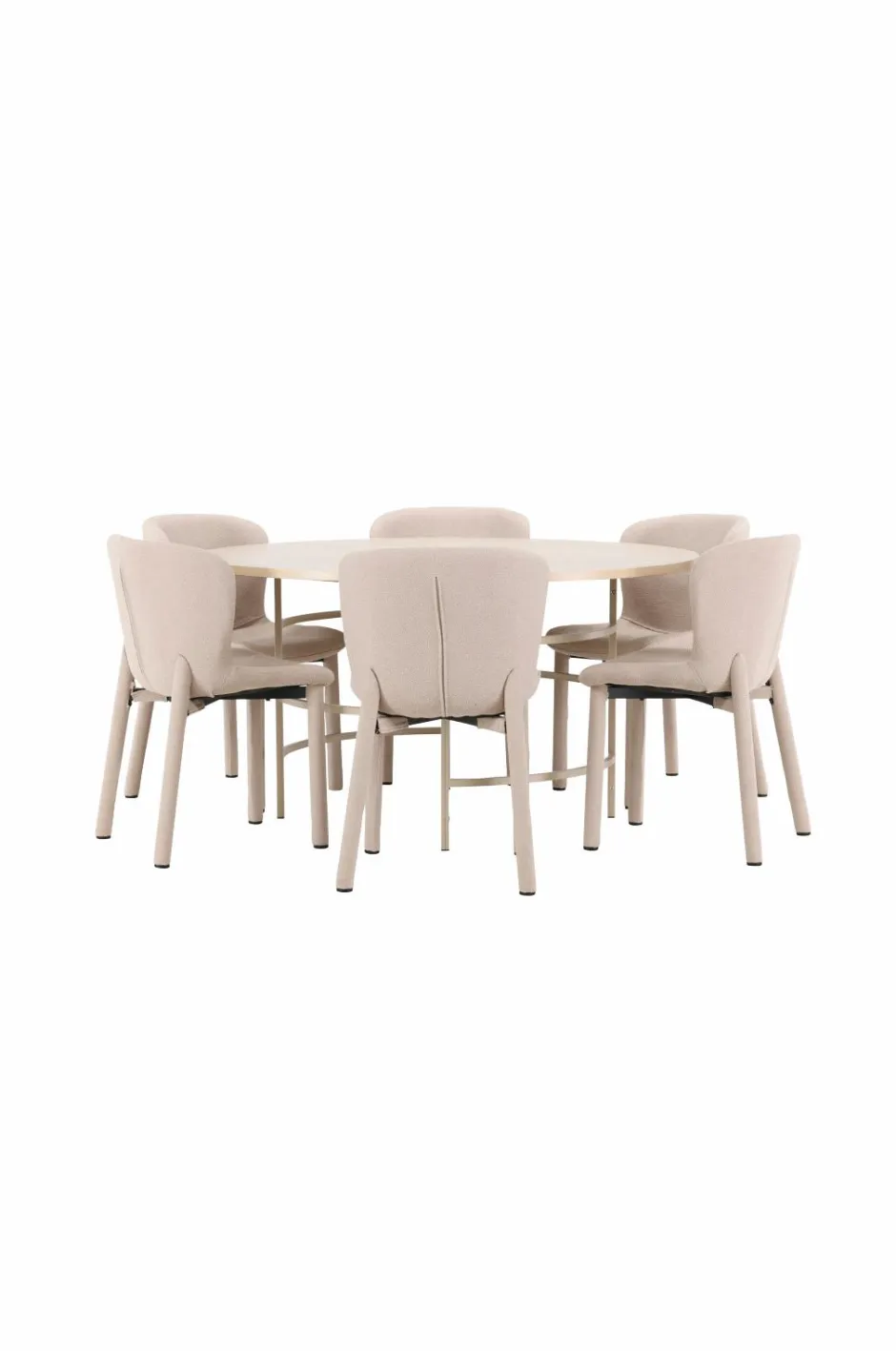 Venture Home Spisebord Copenhagen med Astoria-stol Beige