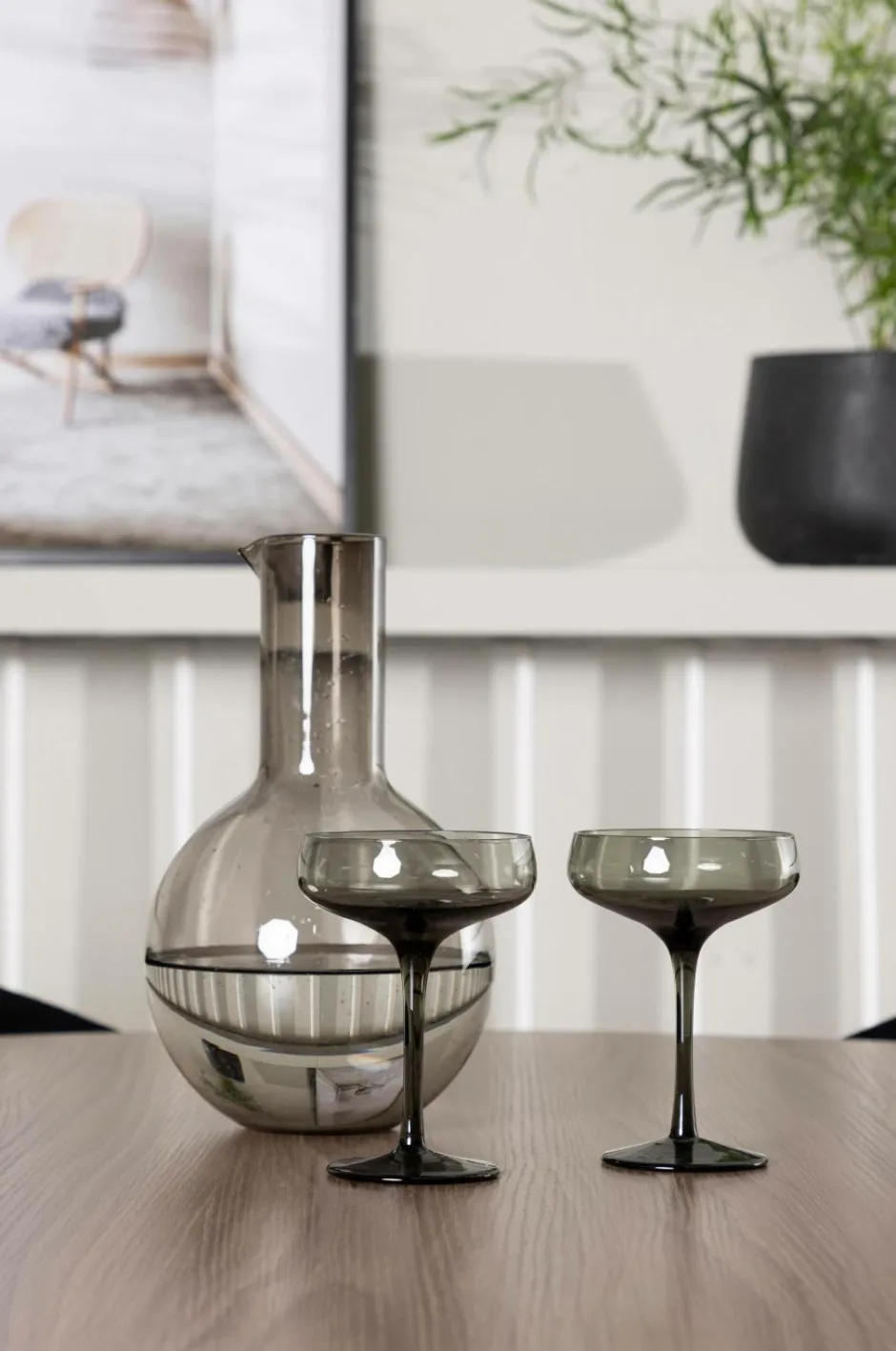Hot Venture Home Spisegruppe Durango med 4 stk. stole Selma Black