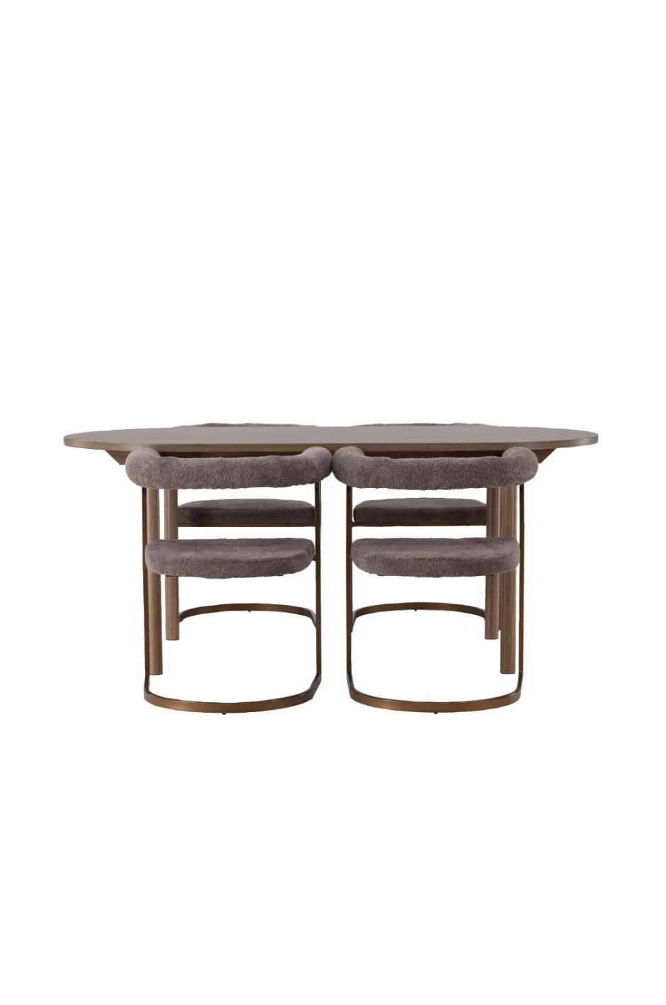 Discount Venture Home Spisegruppe Andy med stole Morning Brun