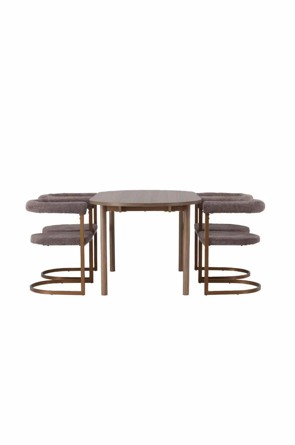 Discount Venture Home Spisegruppe Andy med stole Morning Brun