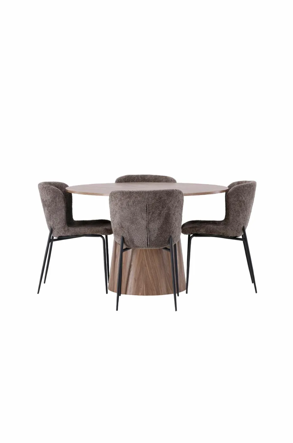 Venture Home Spisegruppe Lanzo med 4 stole Modesto Brun