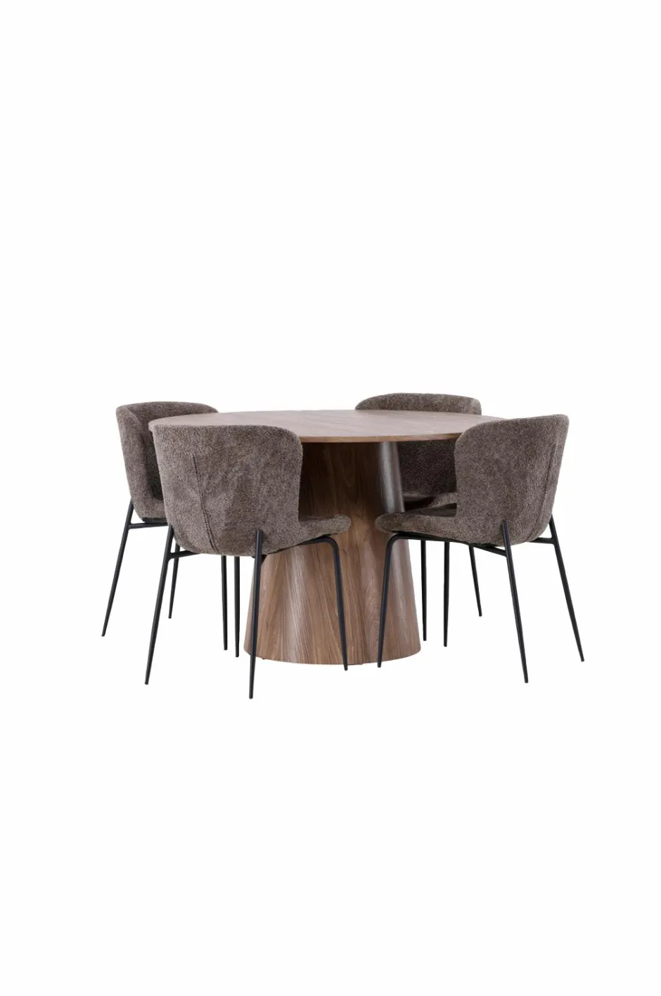 Venture Home Spisegruppe Lanzo med 4 stole Modesto Brun