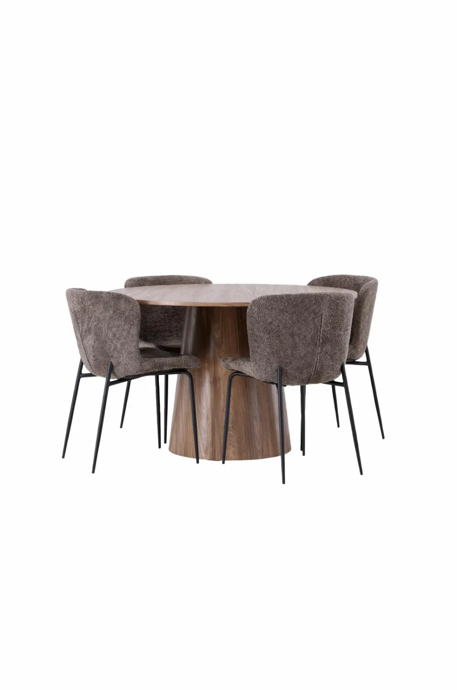 Venture Home Spisegruppe Lanzo med 4 stole Modesto Brun