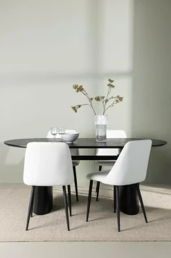 Venture Home Spisegruppe Isolde med 4 stk. stole Night Black