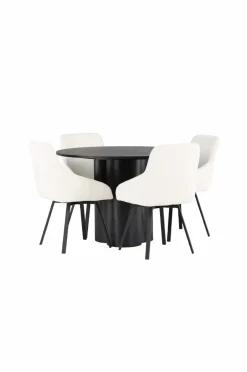 Venture Home Spisegruppe Olivia med 4 stole Rosie Beige