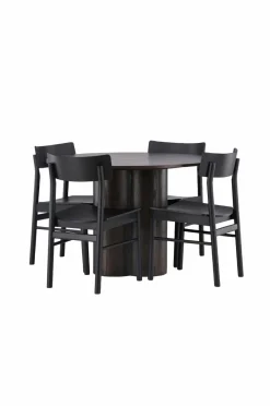 Venture Home Spisegruppe Olivia og stolene Montros Sort
