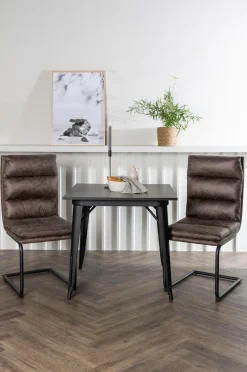 Venture Home Spisegruppe Tempe med 2 stole Zizo Black