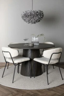Venture Home Spisegruppe Lanzo med 4 stole Chico Black