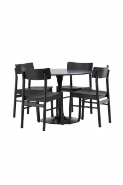 Venture Home Spisegruppe Glade og stolene Montros Sort