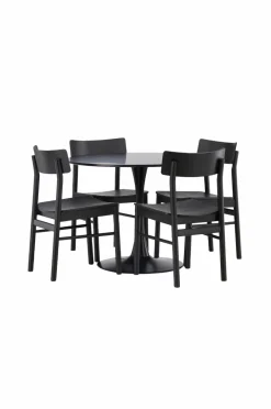Venture Home Spisegruppe Glade og stolene Montros Sort