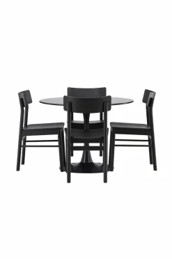 Venture Home Spisegruppe Glade og stolene Montros Sort