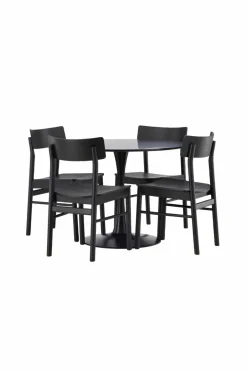 Venture Home Spisegruppe Glade og stolene Montros Sort