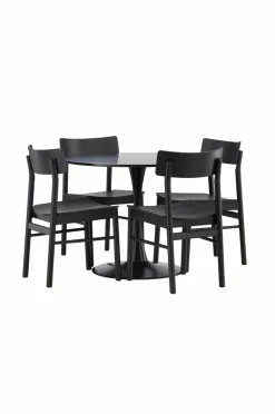 Venture Home Spisegruppe Glade og stolene Montros Sort