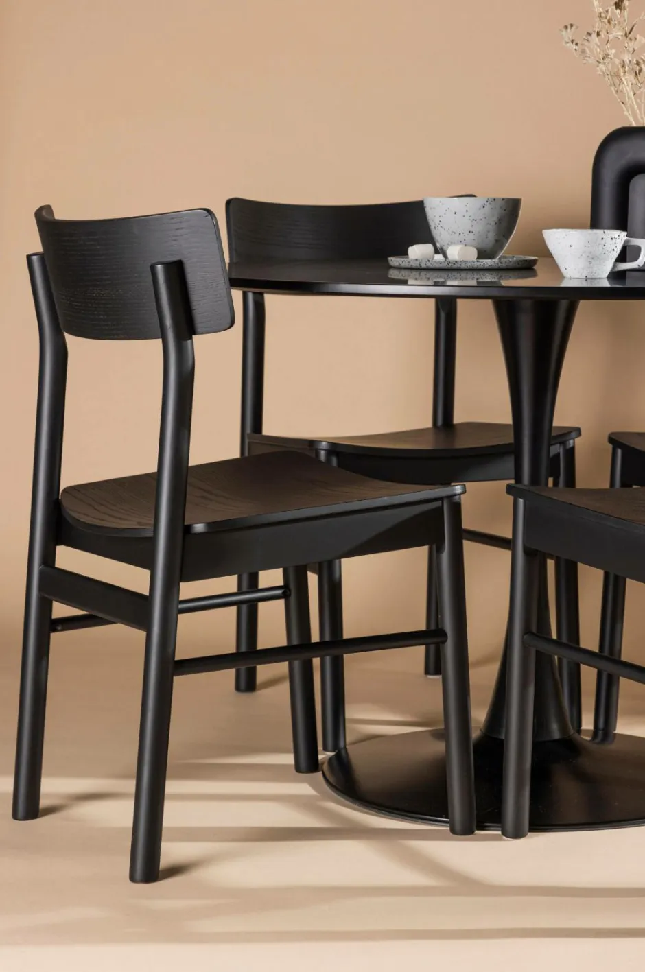 Venture Home Spisegruppe Glade og stolene Montros Sort