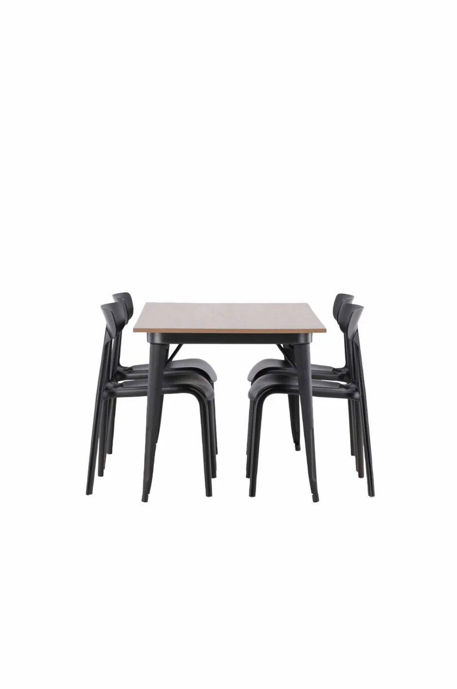 Discount Venture Home Spisegruppe Tempe med 4 stole Ursholmen Walnut