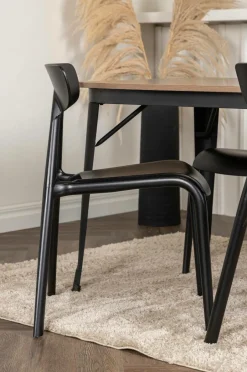 Discount Venture Home Spisegruppe Tempe med 4 stole Ursholmen Walnut