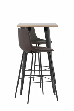 Venture Home Spisegruppe Tempe med 2 stole Alexi Walnut