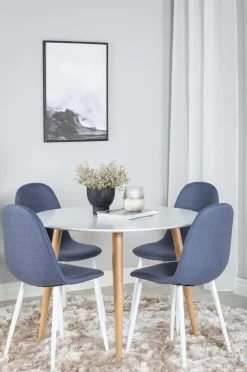 Discount Venture Home Spisegruppe Plaza med stole Polar Blå