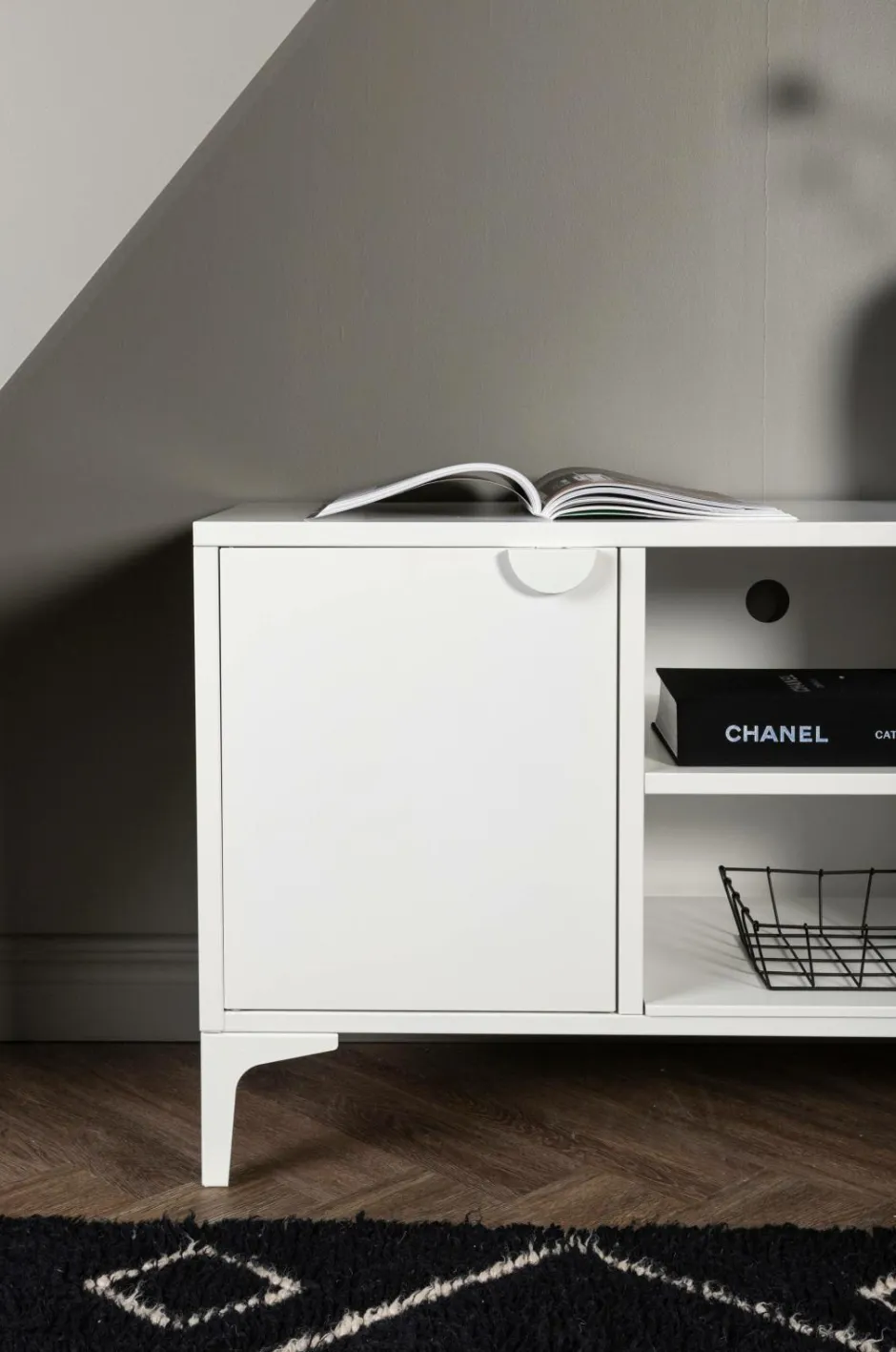 Best Venture Home TV-bænk Piring Sort/hvid