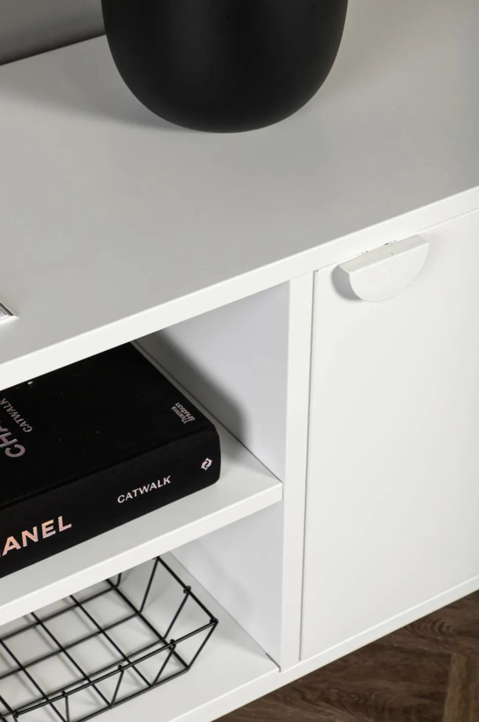 Best Venture Home TV-bænk Piring Sort/hvid