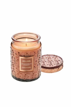 Hot Voluspa Gingerbread Chalet Large Glass Jar Candle 100H Ingen farve