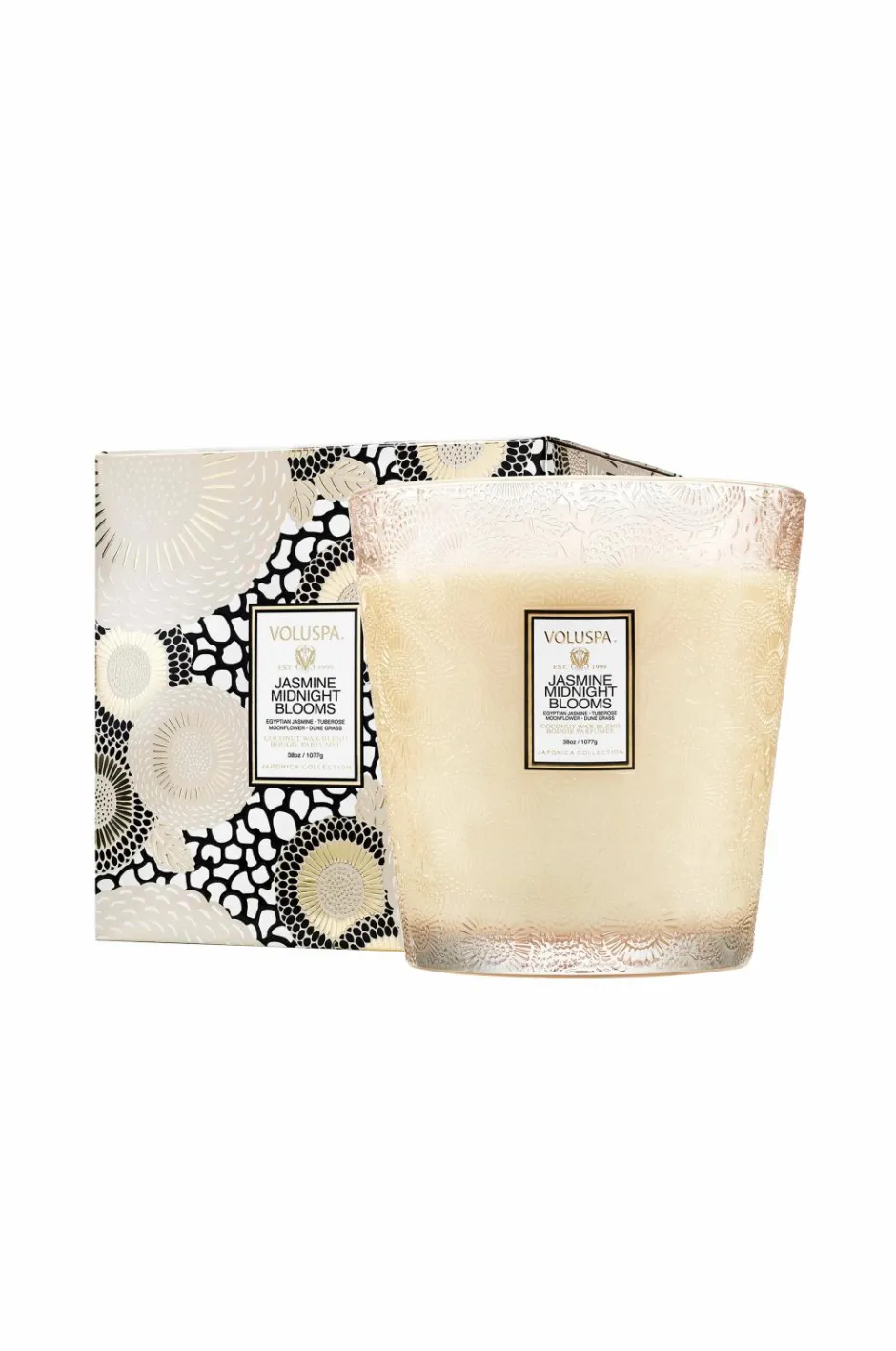 Outlet Voluspa Jasmine Midnight Blooms Boxed Luxe Jar Candle 80H No Color