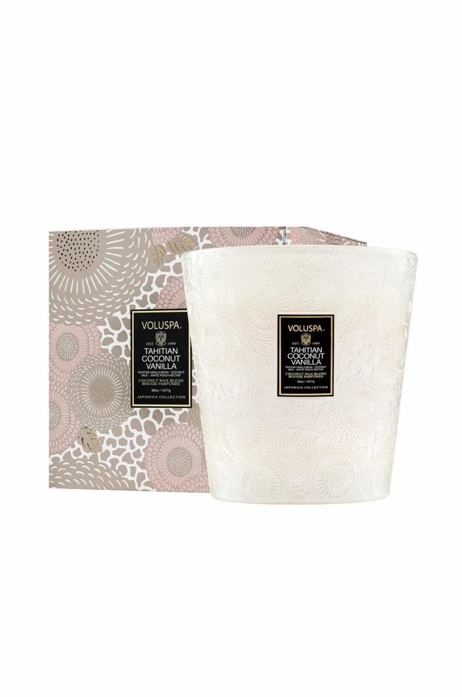Best Voluspa Tahitian Coconut Vanilla Boxed Luxe Jar Candle 80 H No Color