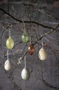 Best Wikholm Form Glass Egg i æske Brun