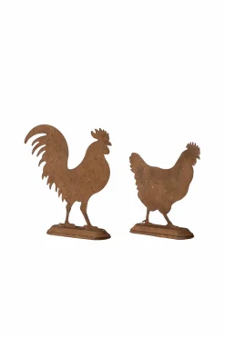 Online Wikholm Form Hen & Rooster S/2 Rost