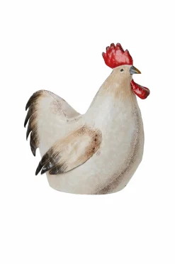 Wikholm Form Rooster And Hen S/2 Beige