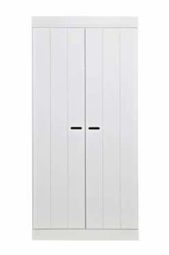 Outlet WOOOD Garderobe Connect, H195xB94xD53 Hvid