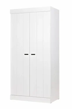 Outlet WOOOD Garderobe Connect, H195xB94xD53 Hvid