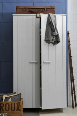 Best WOOOD Garderobeskab Dennis Concrete Grå