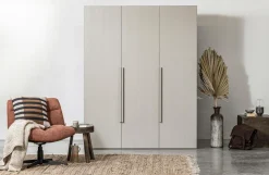 Best WOOOD Garderobeskab 3 låger Rens Pebble grey