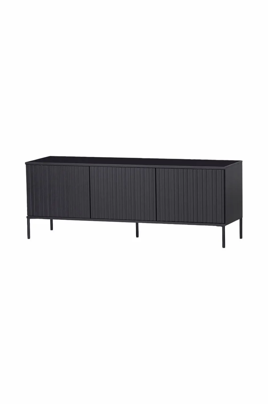 Best WOOOD TV-bænk Gravure New 150 cm Sort mat sort