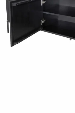 Best WOOOD TV-bænk Gravure New 150 cm Sort mat sort