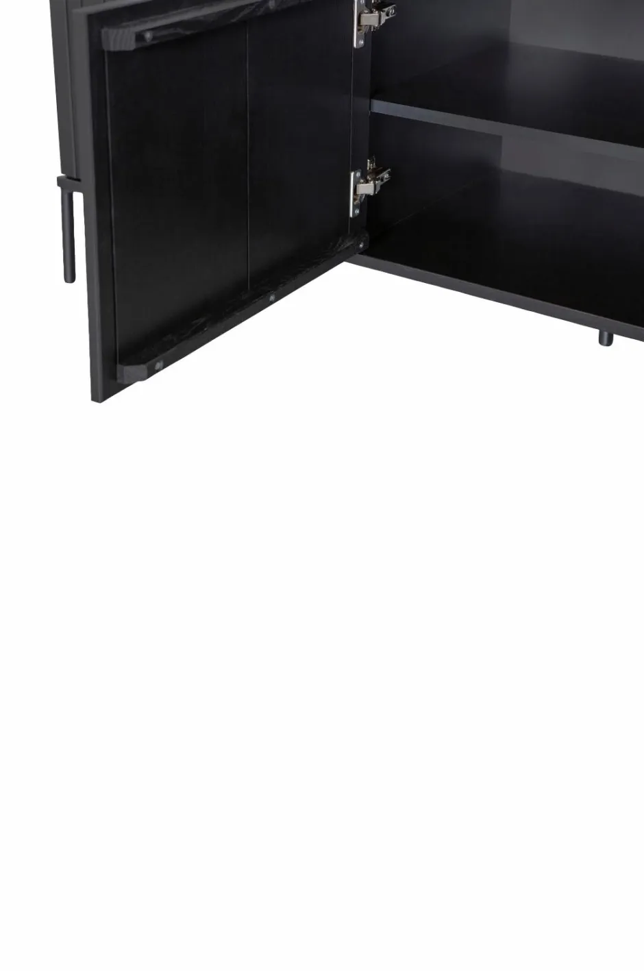 Best WOOOD TV-bænk Gravure New 150 cm Sort mat sort