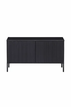 Outlet WOOOD TV-bænk Gravure New 100 cm Sort mat sort