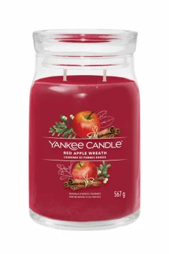 Hot Yankee Candle Signature Red Apple Wreath Large Jar