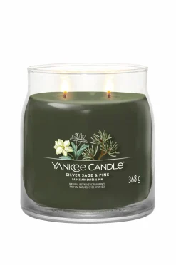 Clearance Yankee Candle Signature Silver Sage & Pine Medium Jar