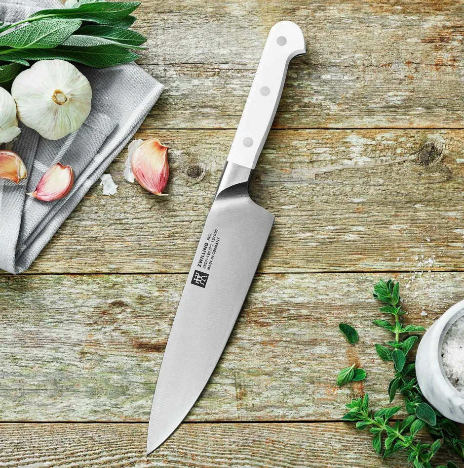 Outlet ZWILLING Kockkniv Pro le blanc 18 cm Hvid