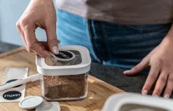 Sale ZWILLING Sæt med holder til etiketter Fresh & Save Cube 3 dele Hvid, gennemsigtig